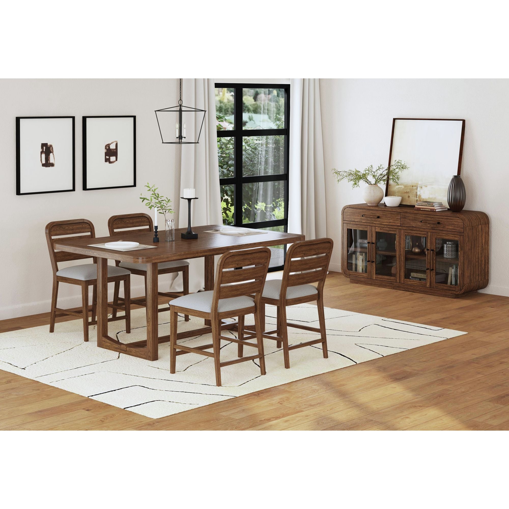 Glinda Counter Table in Brown – SKU D-18900-5-CT | Elements