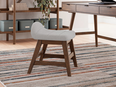 Tampa Furniture Outlet Lutz - Ashley Furniture - Lyncott Desk Chair - Home Office Desk Chair (1/CN) / Light Gray/Brown - H615-01