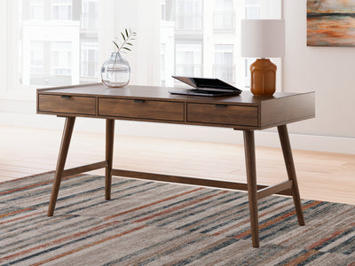 Tampa Furniture Outlet Lutz - Ashley Furniture - Lyncott Office Desk - Home Office Desk / Brown - H615-44
