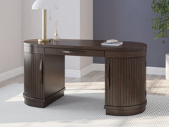 Tampa Furniture Outlet Lutz - Ashley Furniture - Korestone Office Desk - Home Office Desk / Warm Brown - H687-27