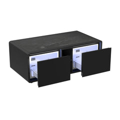 Halo Smart Coffee Table with Cooler and Speaker in Black