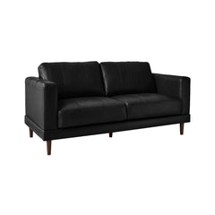 Hampton Loveseat In Fiero Black (Top Grain/PVC)