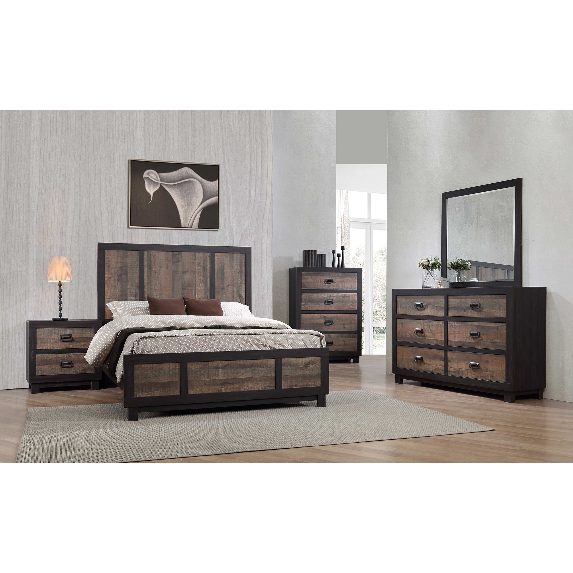 Harlington King Panel Bed – SKU HG100KB | Elements