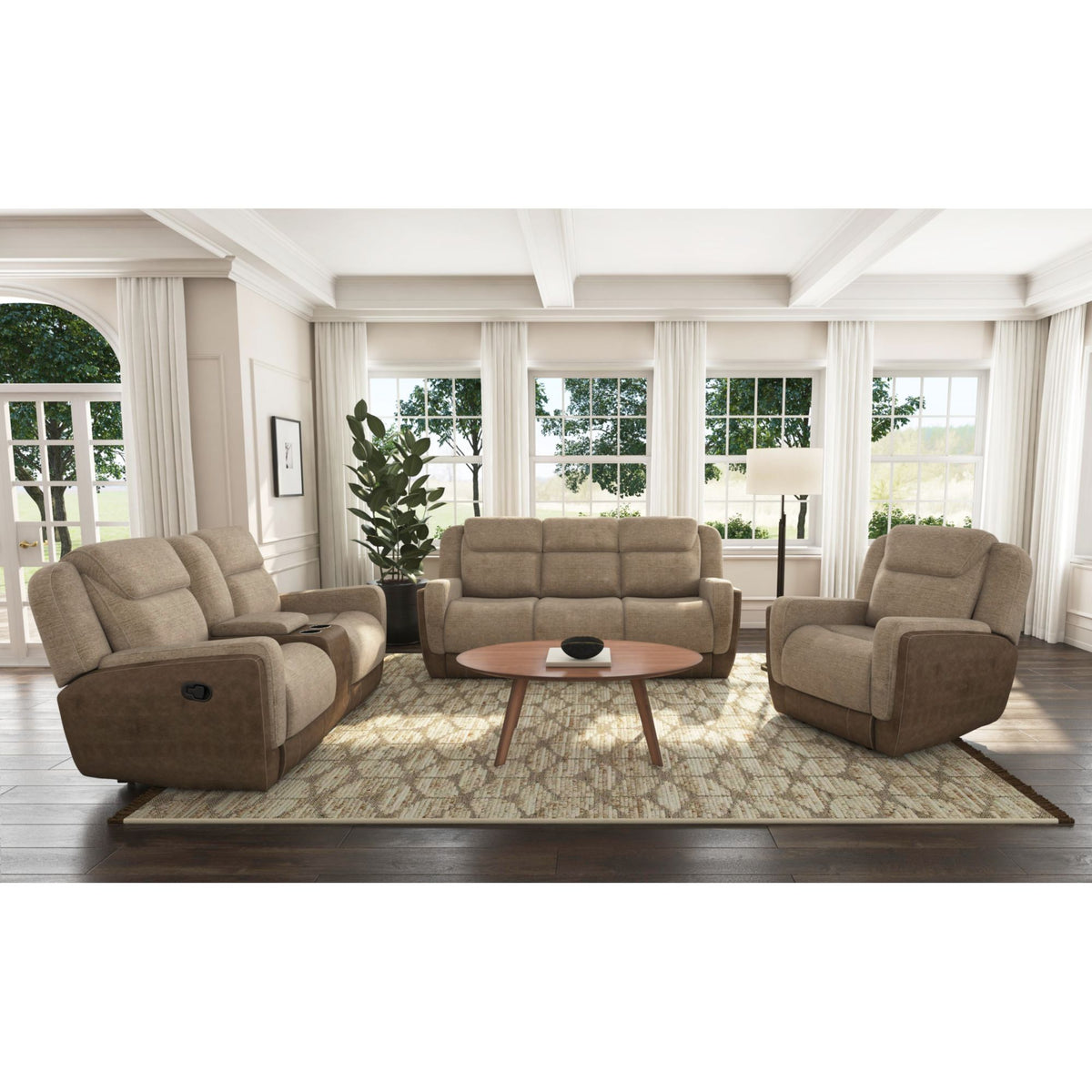 Hornet Motion Sofa in Rancho Beige – SKU U-11550-10530-305 | Elements