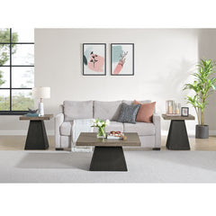 Jemma Coffee Table in Grey and Dark Espresso – SKU T-7570-5-CT | Elements