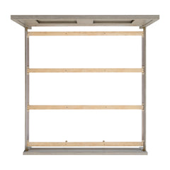 Kelis King Panel Bed with LED in Grey