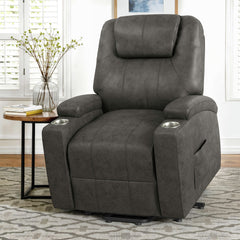 Kenmore P1 Lift Chair with Heat Massage in Simba DK Grey
