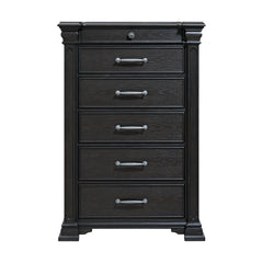 Kings Court 6-Drawer Chest in Black