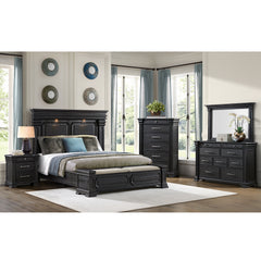 Kings Court 6-Drawer Chest in Black
