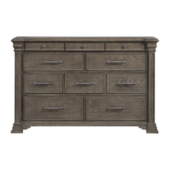 Kings Court 10-Drawer Dresser in Grey