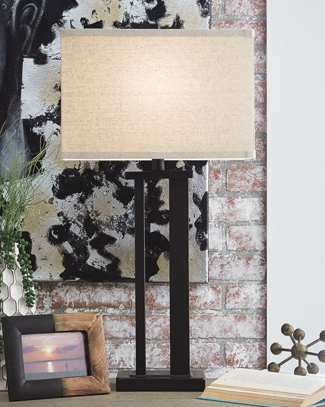 Tampa Furniture Outlet Lutz - Ashley Furniture - Aniela Lighting - Metal Table Lamp (Set of 2) / Bronze Finish - L204074