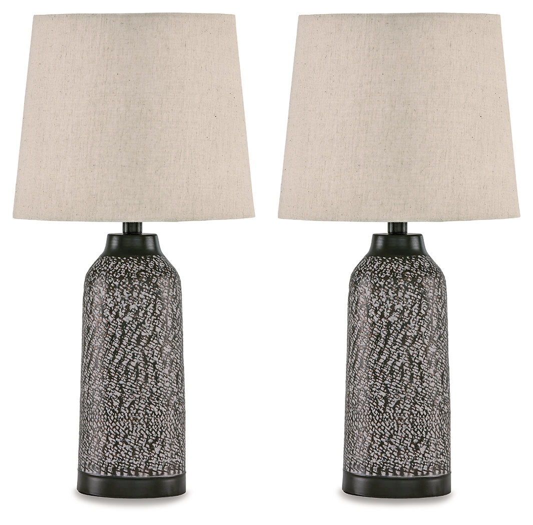Tampa Furniture Outlet Lutz - Ashley Furniture - Lanson Lighting - Metal Table Lamp (Set of 2) / Antique Bronze Finish - L204454