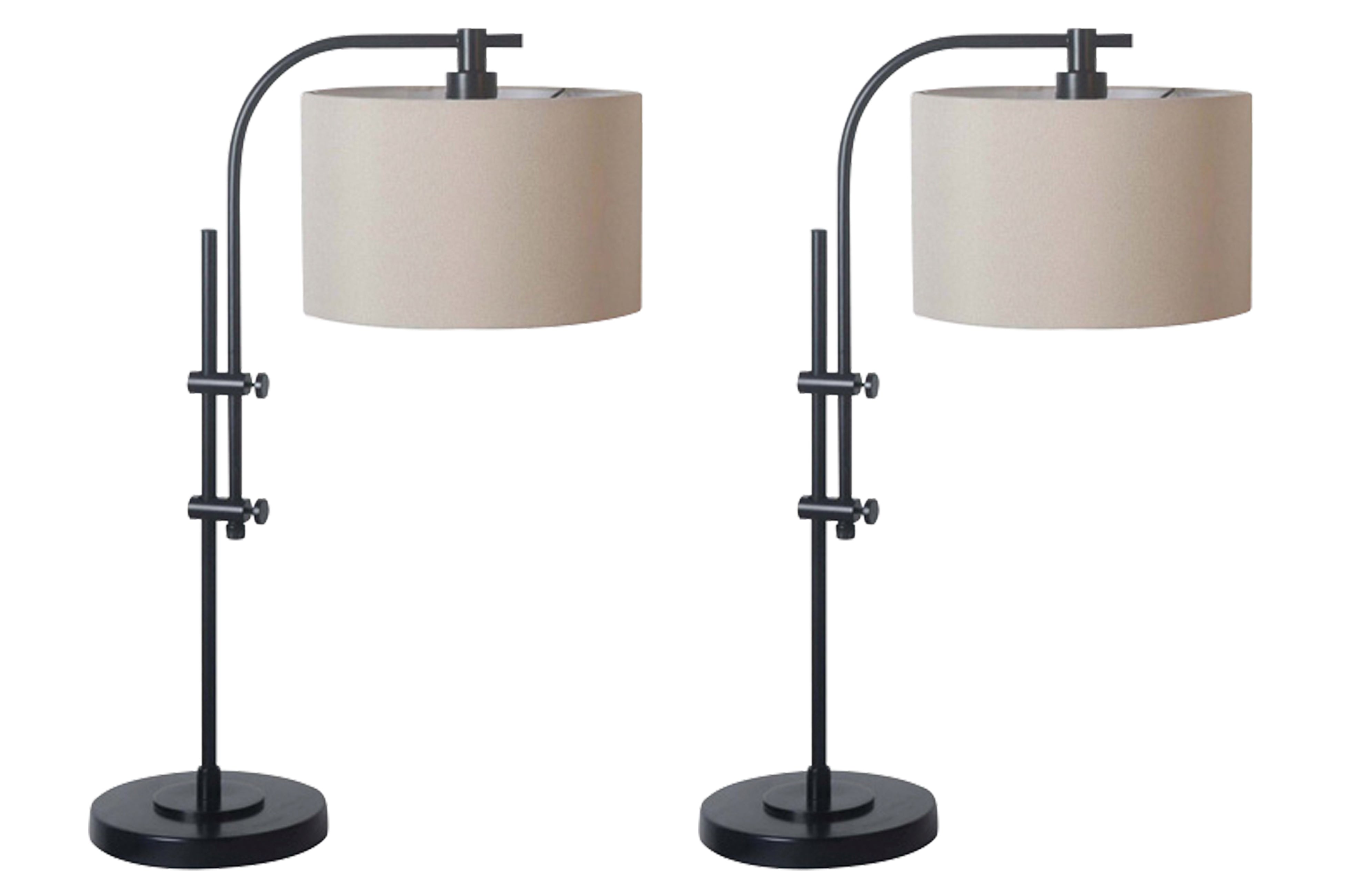 Tampa Furniture Outlet Lutz - Ashley Furniture - Baronvale Lighting - Accent Lamp (Set of 2) / Black - L206043X2