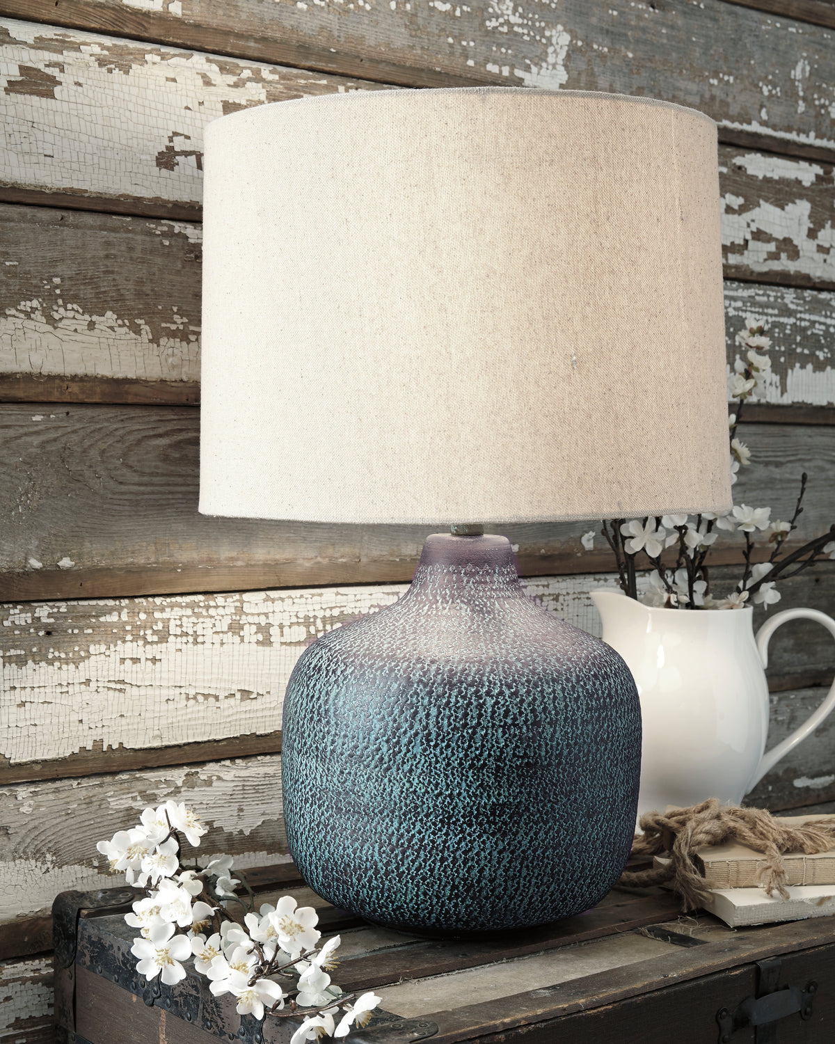 Tampa Furniture Outlet Lutz - Ashley Furniture - Malthace Lighting - Metal Table Lamp (1/CN) / Patina - L207304