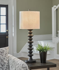 Tampa Furniture Outlet Lutz - Ashley Furniture - Luanndon Lighting - Poly Buffet Lamp (1/CN) / Black - L235783
