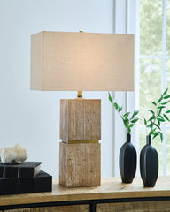 Tampa Furniture Outlet Lutz - Ashley Furniture - Laddner Lighting - Poly Table Lamp (1/CN) - L236054