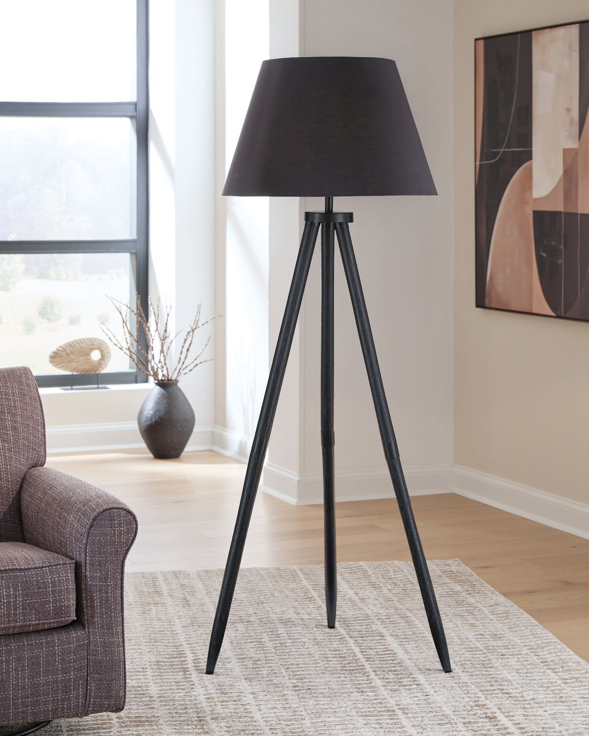 Tampa Furniture Outlet Lutz - Ashley Furniture - Orhan Lighting - Wood Floor Lamp (1/CN) - L329121