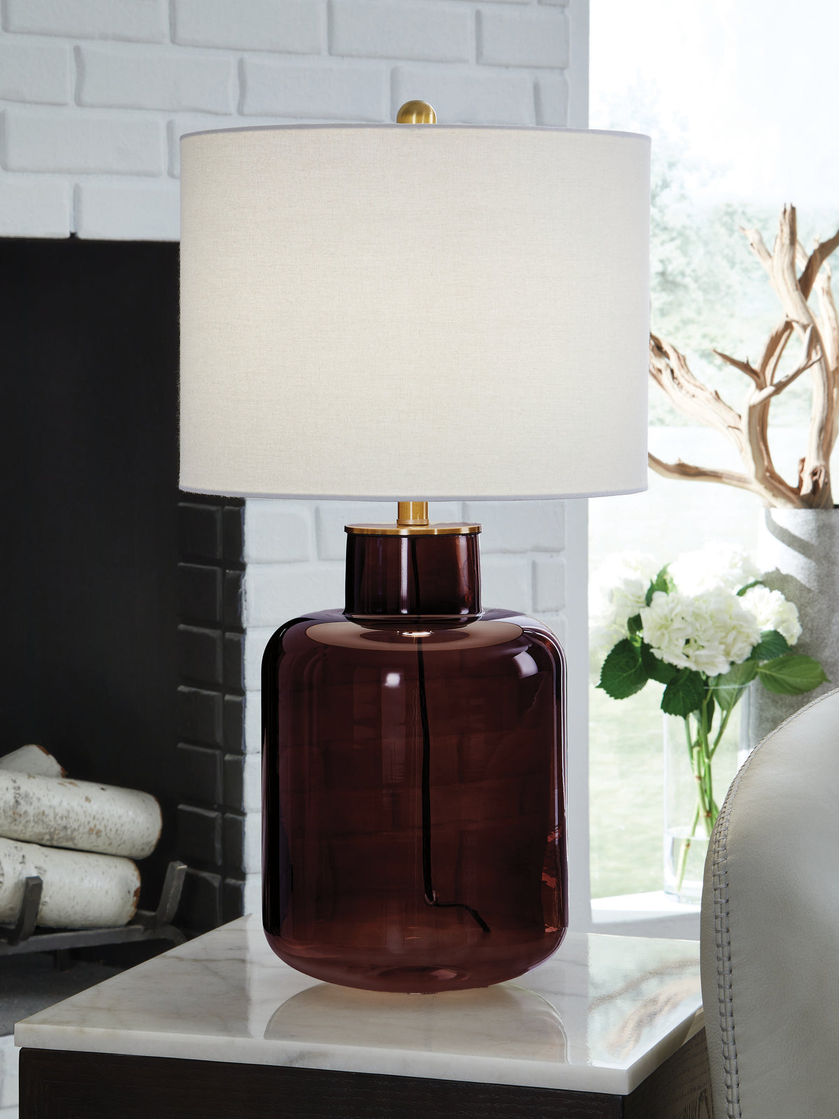 Tampa Furniture Outlet Lutz - Ashley Furniture - Mette Lighting - Glass Table Lamp (1/CN) - L430924