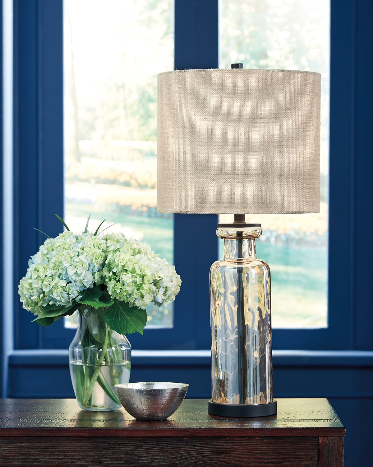 Tampa Furniture Outlet Lutz - Ashley Furniture - Laurentia Lighting - Glass Table Lamp (1/CN) / Champagne - L431414