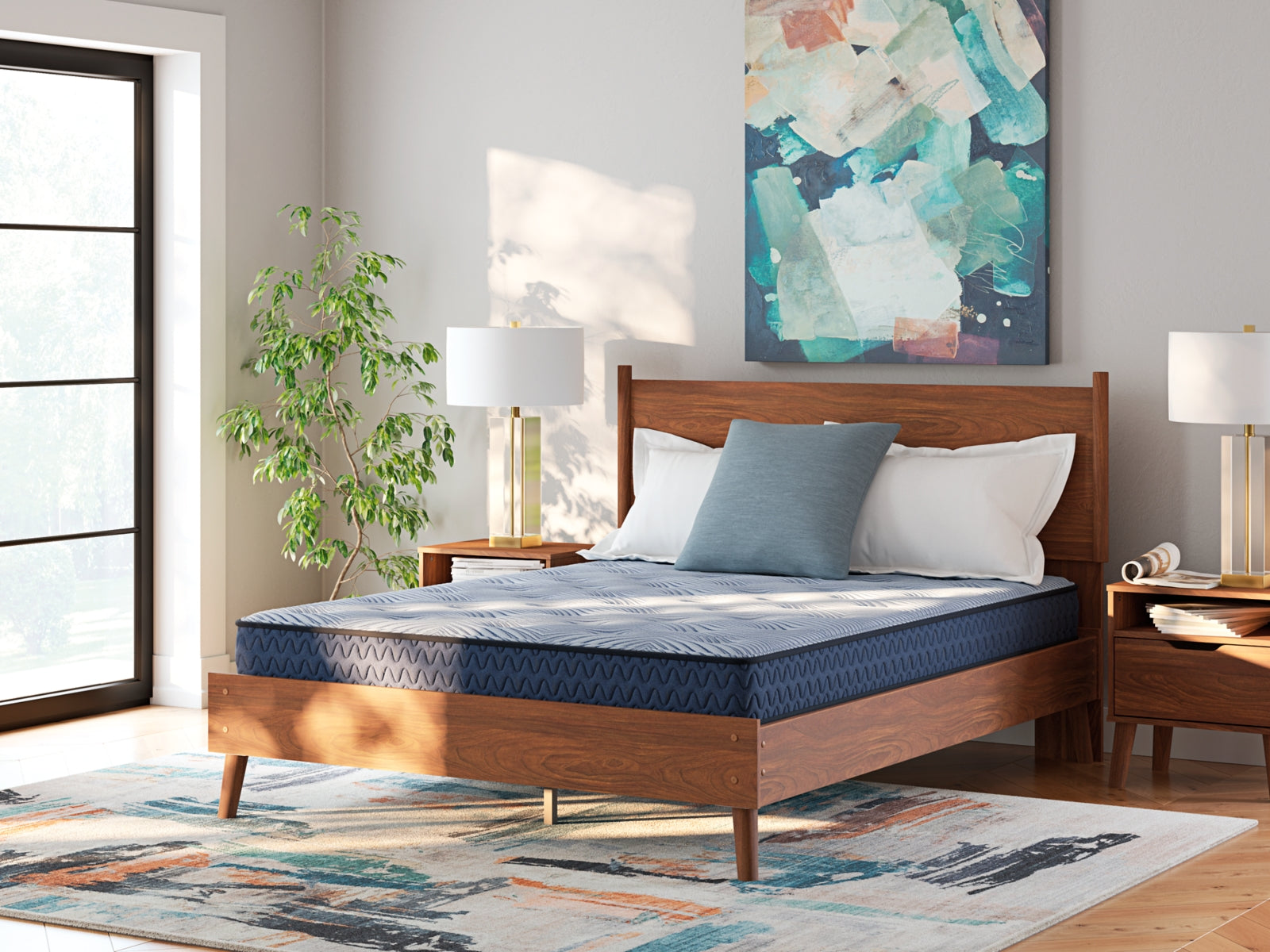 Tampa Furniture Outlet Lutz - Ashley Furniture - Peak 2.0 Bonnell Mattresses - King / Light Blue - M20141