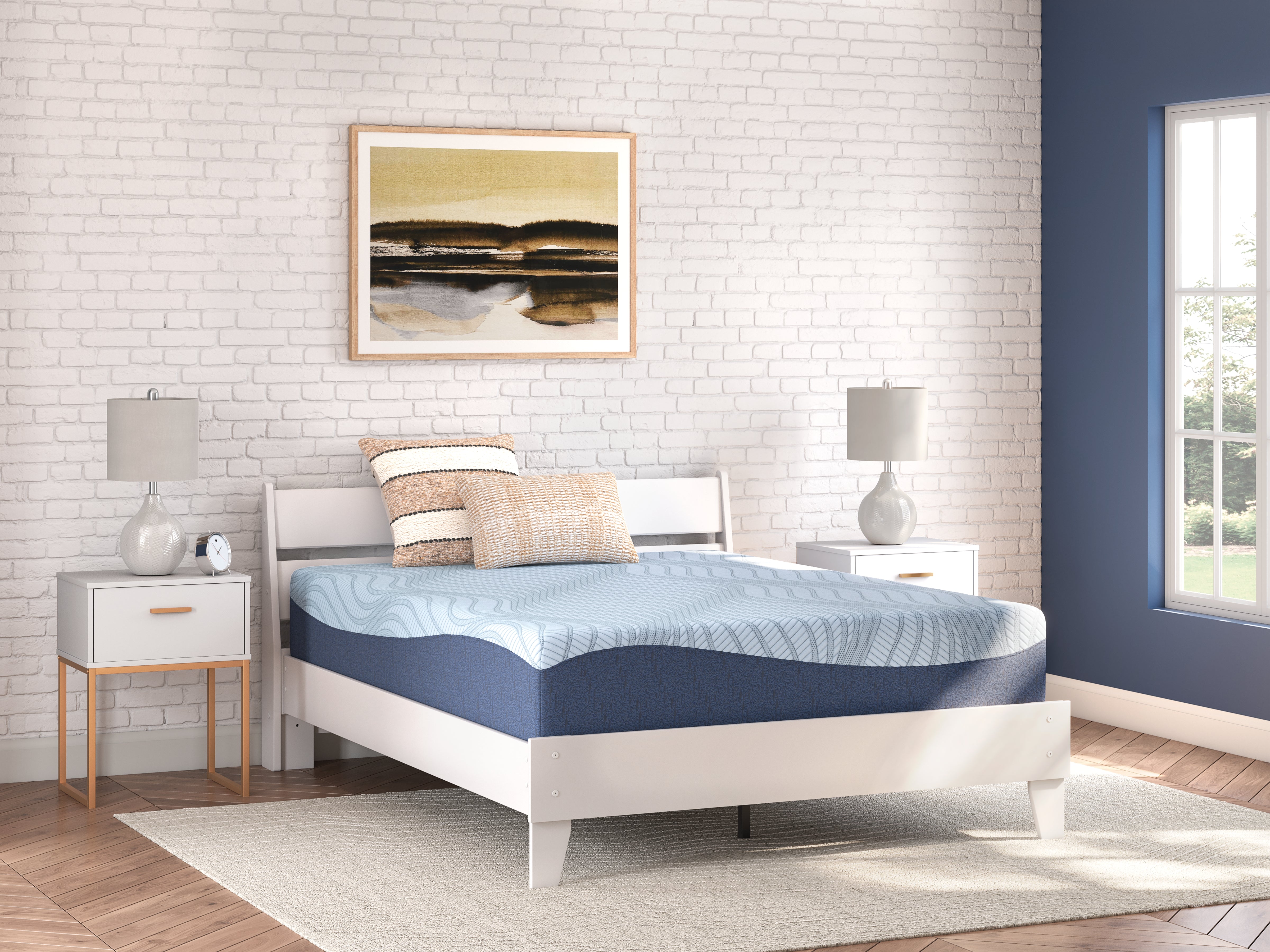 Tampa Furniture Outlet Lutz - Ashley Furniture - Peak 2.0 12 Memory Foam Mattresses - Queen / White - M20631