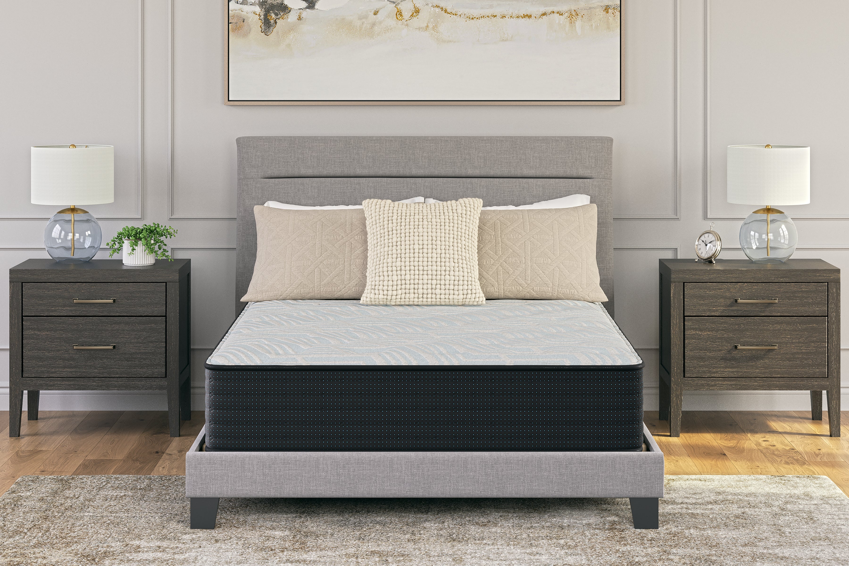 Tampa Furniture Outlet Lutz - Ashley Furniture - Palisades Firm Mattresses - King / Gray/Blue - M41541