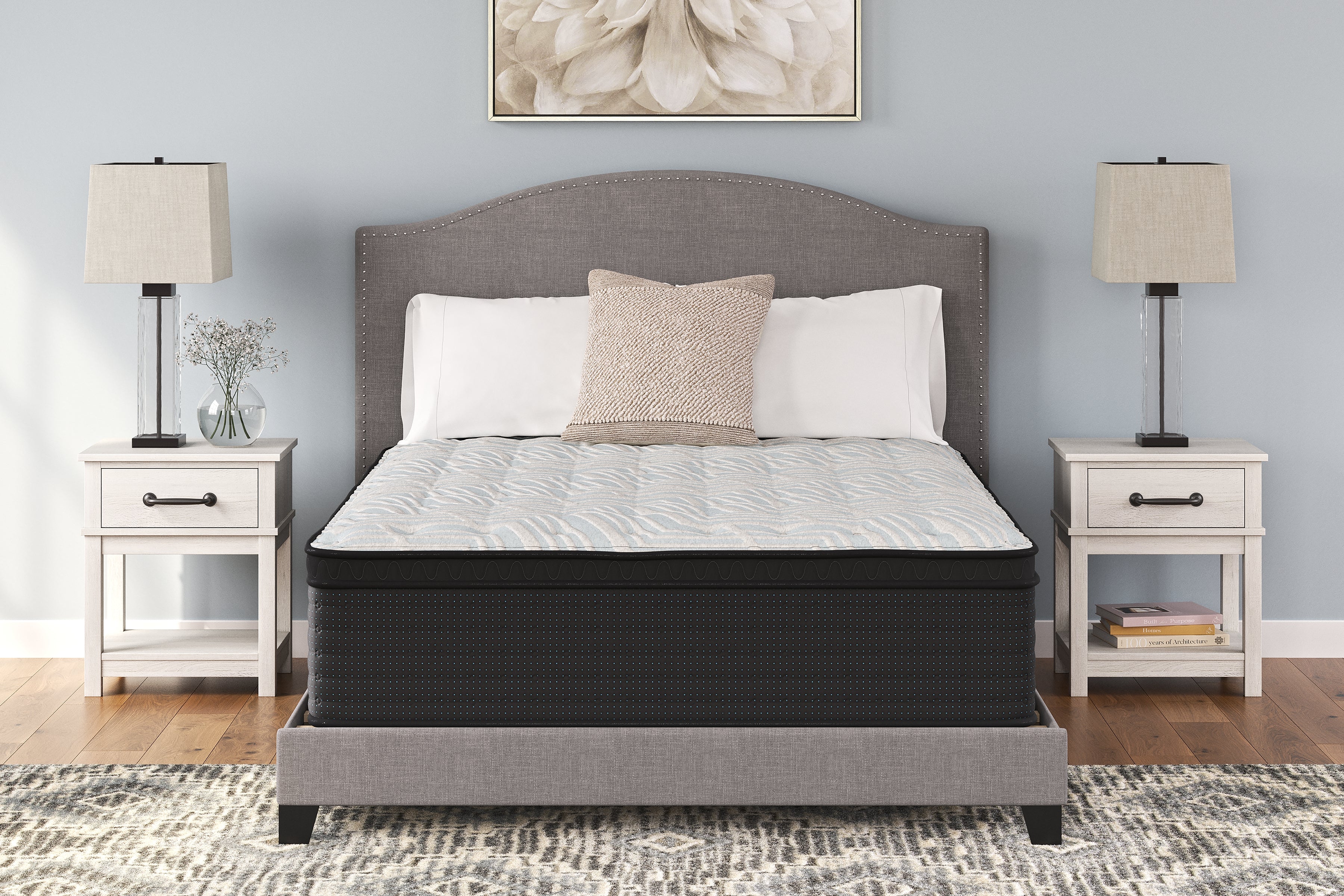 Tampa Furniture Outlet Lutz - Ashley Furniture - Palisades ET Mattresses - King / Gray/Blue - M41741