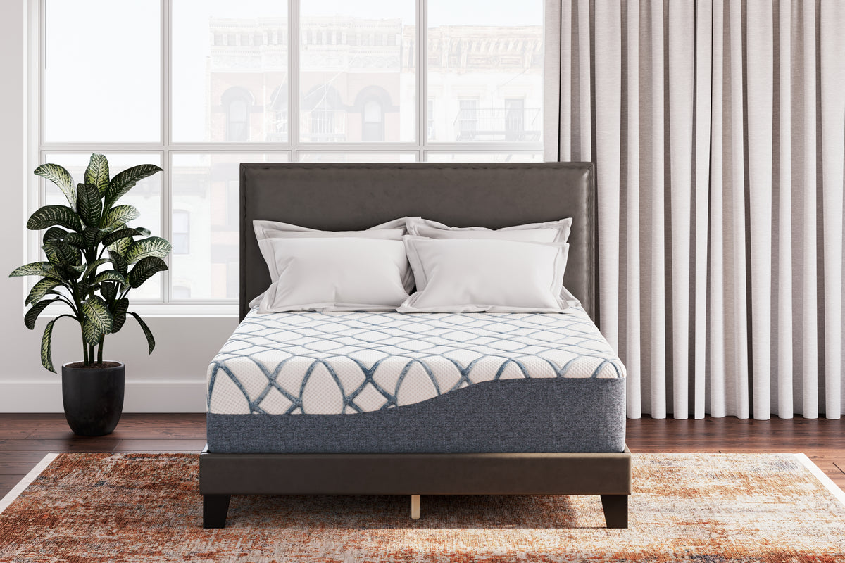 Tampa Furniture Outlet Lutz - Ashley Furniture - 14 Inch Chime Elite 2.0 Mattresses - California King / White/Blue - M42751
