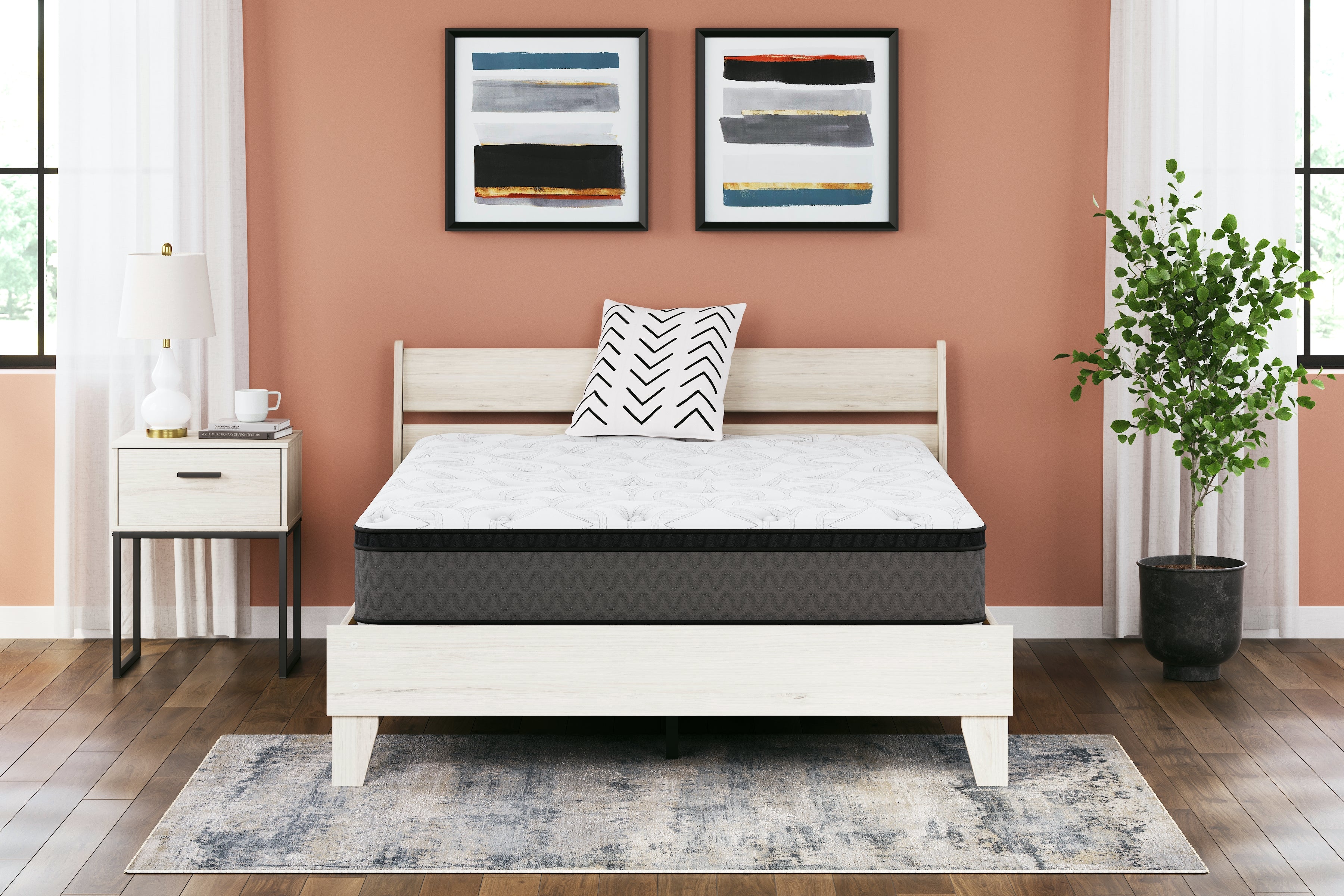 Tampa Furniture Outlet Lutz - Ashley Furniture - 12 Inch Pocketed Hybrid Mattresses - Full / White - M59021