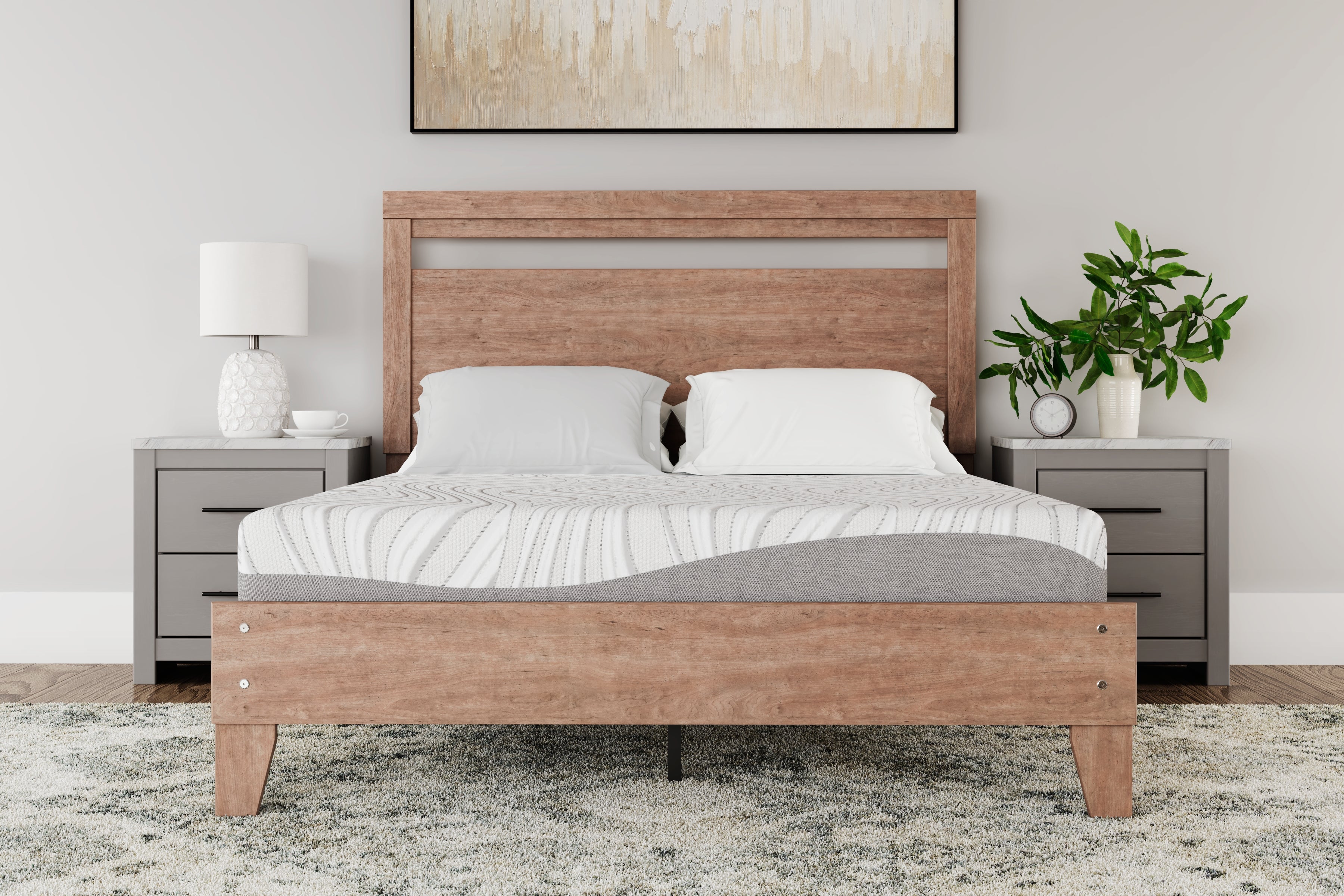 Tampa Furniture Outlet Lutz - Ashley Furniture - 8 Inch Memory Foam Mattresses - Twin / White - M59111