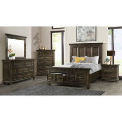 McCoy King Storage Bed in Charcoal – SKU B-10530-5-KSB | Elements