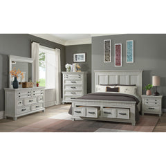 McCoy 2-Drawer Nightstand with USB in Antique White