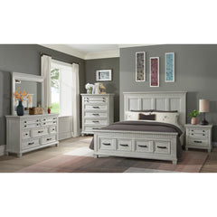 McCoy Dresser and Mirror Set in Antique White – SKU B-10530-7-DRMR | Elements
