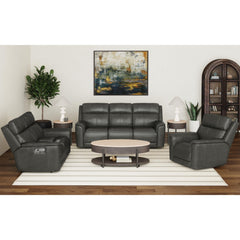 Mustang P3 Loveseat with Console in Aline Anthracite – SKU U-16110-11431-285PPP | Elements
