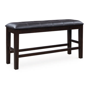 Tampa Furniture Outlet Lutz - Ashley Furniture - Haddigan Dining Room - DBL Counter UPH Bench (1/CN) - D596-09