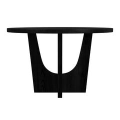 Oregon Round Counter Table with Black Wood Top in Black