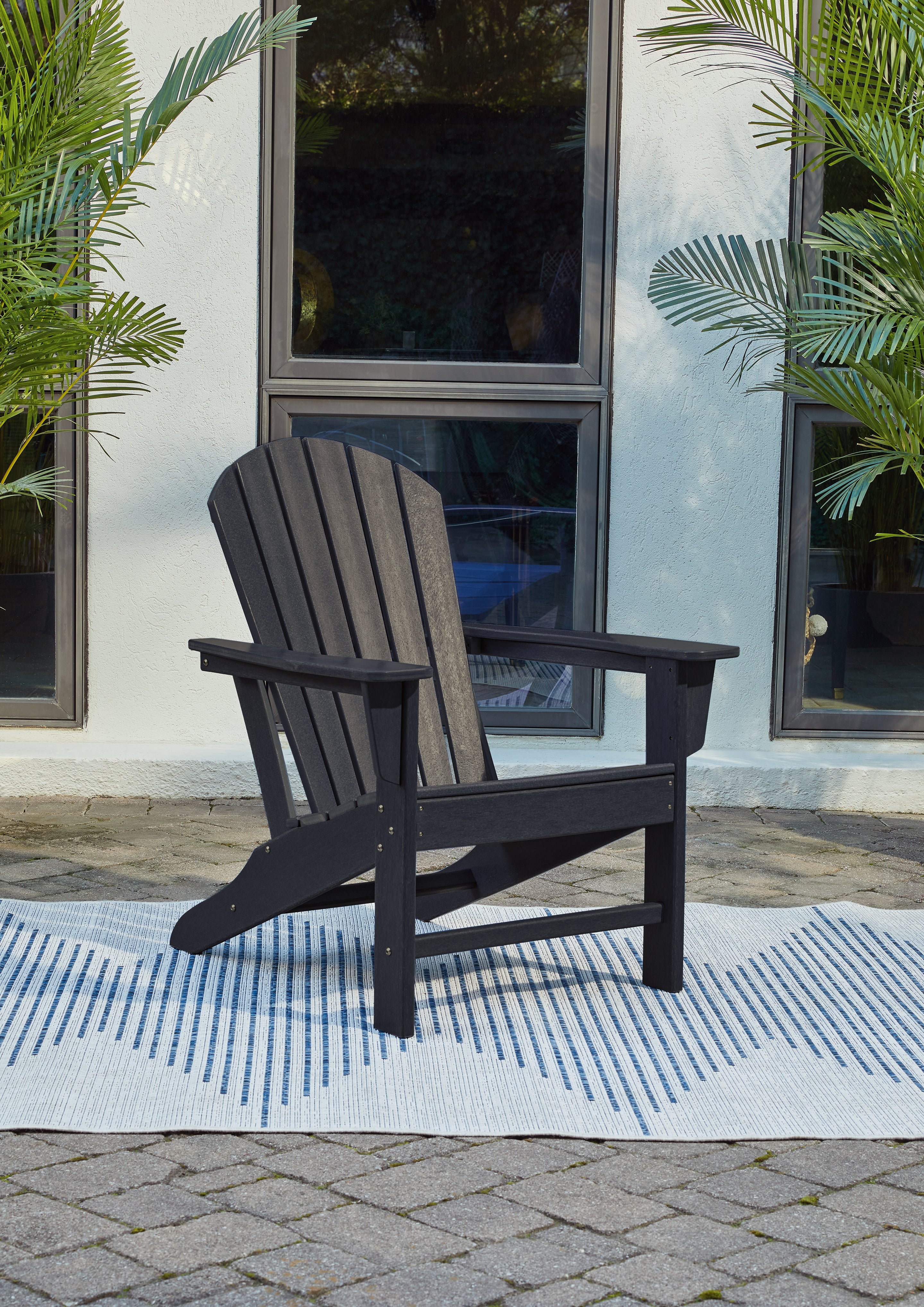 Tampa Furniture Outlet Lutz - Ashley Furniture - Sundown Treasure Outdoor - Adirondack Chair / Black - P008-898
