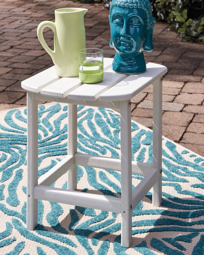 Tampa Furniture Outlet Lutz - Ashley Furniture - Sundown Treasure Outdoor - Rectangular End Table / White - P011-703