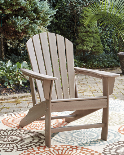 Tampa Furniture Outlet Lutz - Ashley Furniture - Sundown Treasure Outdoor - Adirondack Chair / Driftwood - P014-898