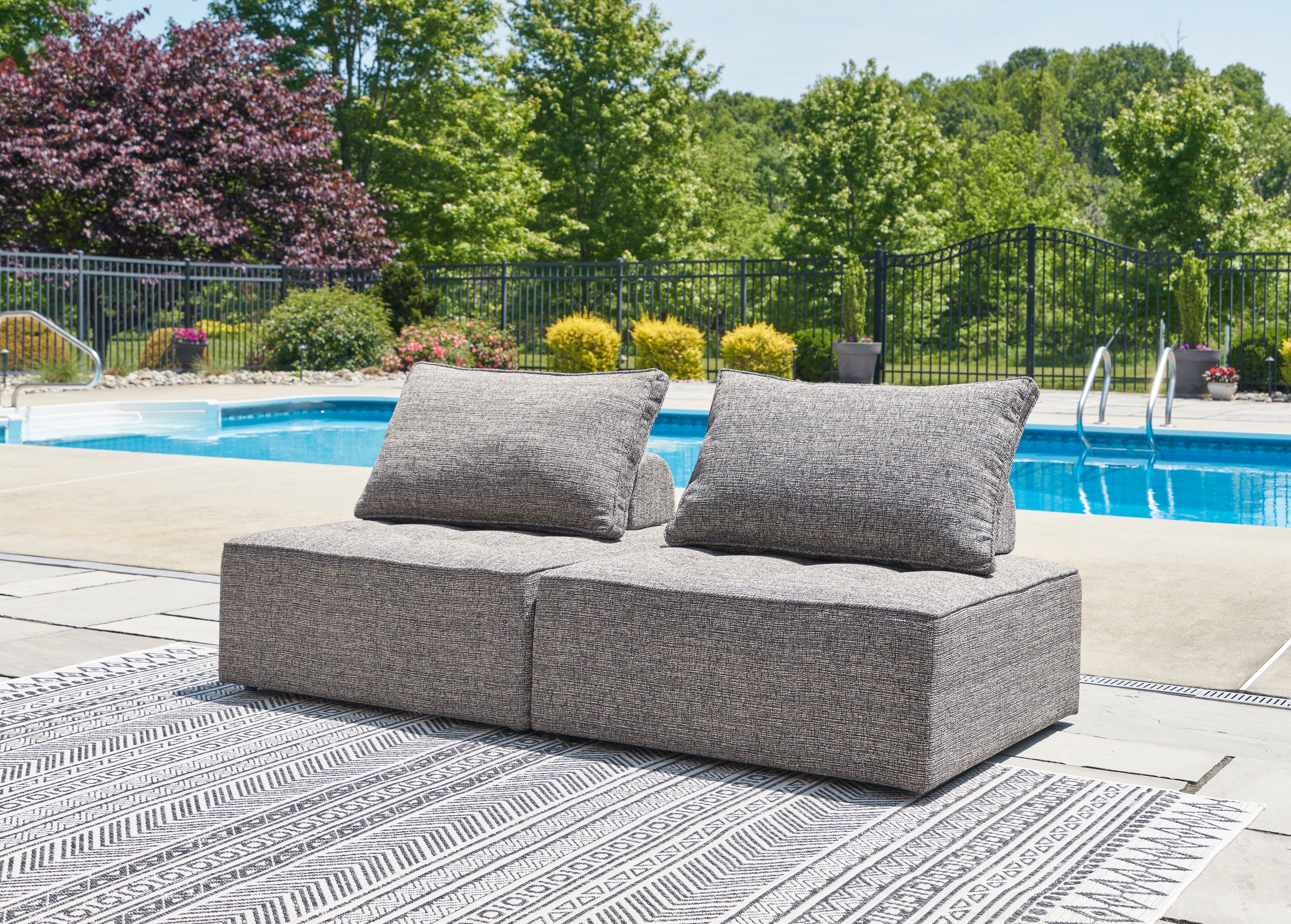 Tampa Furniture Outlet Lutz - Ashley Furniture - Bree Zee Outdoor - 2-Piece Outdoor Sectional / Brown - P160P3