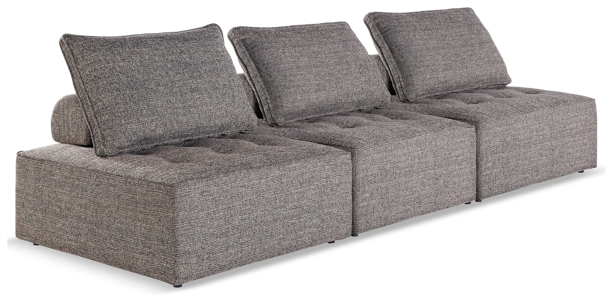 Tampa Furniture Outlet Lutz - Ashley Furniture - Bree Zee Outdoor - 3-Piece Outdoor Modular Seating / Brown - P160P9