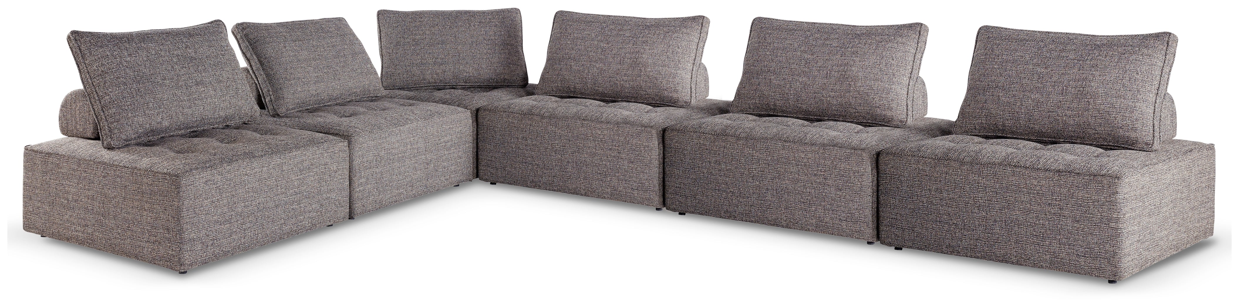 Tampa Furniture Outlet Lutz - Ashley Furniture - Bree Zee Outdoor - 6-Piece Outdoor Modular Seating / Brown - P160P11
