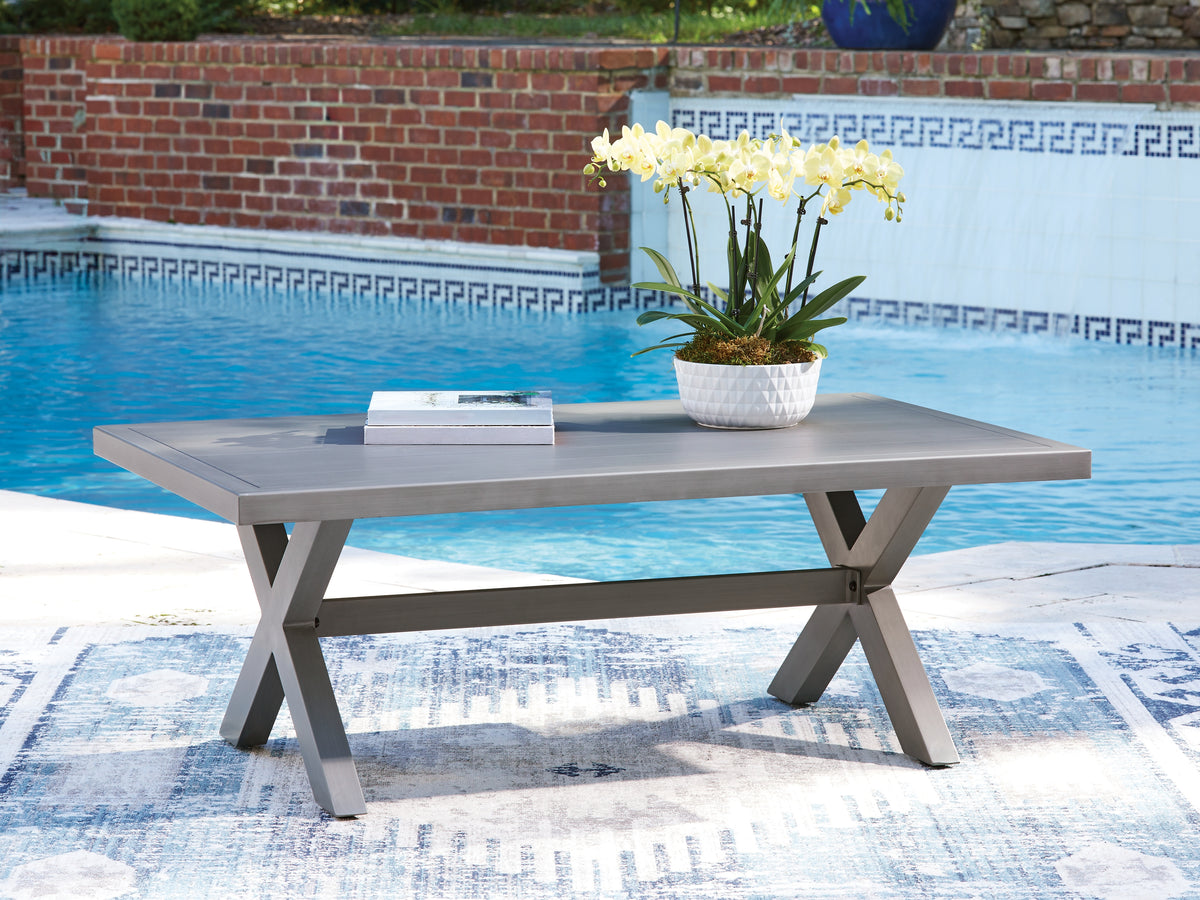 Tampa Furniture Outlet Lutz - Ashley Furniture - Half Moon Beach Outdoor - Rectangular Cocktail Table - PCP418-701