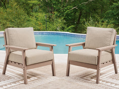 Tampa Furniture Outlet Lutz - Ashley Furniture - Grover Beach Outdoor - Lounge Chair w/Cushion (Set of 2) - PCP422-820