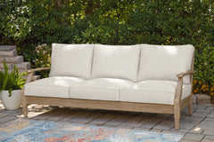 Tampa Furniture Outlet Lutz - Ashley Furniture - Carter Hall Outdoor - Sofa with Cushion / Beige - P601-838