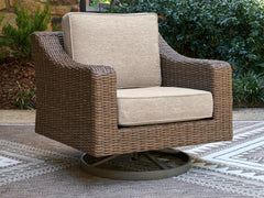 Tampa Furniture Outlet Lutz - Ashley Furniture - Laguna Heights Outdoor - Swivel Lounge w/ Cushion - PCP790-821