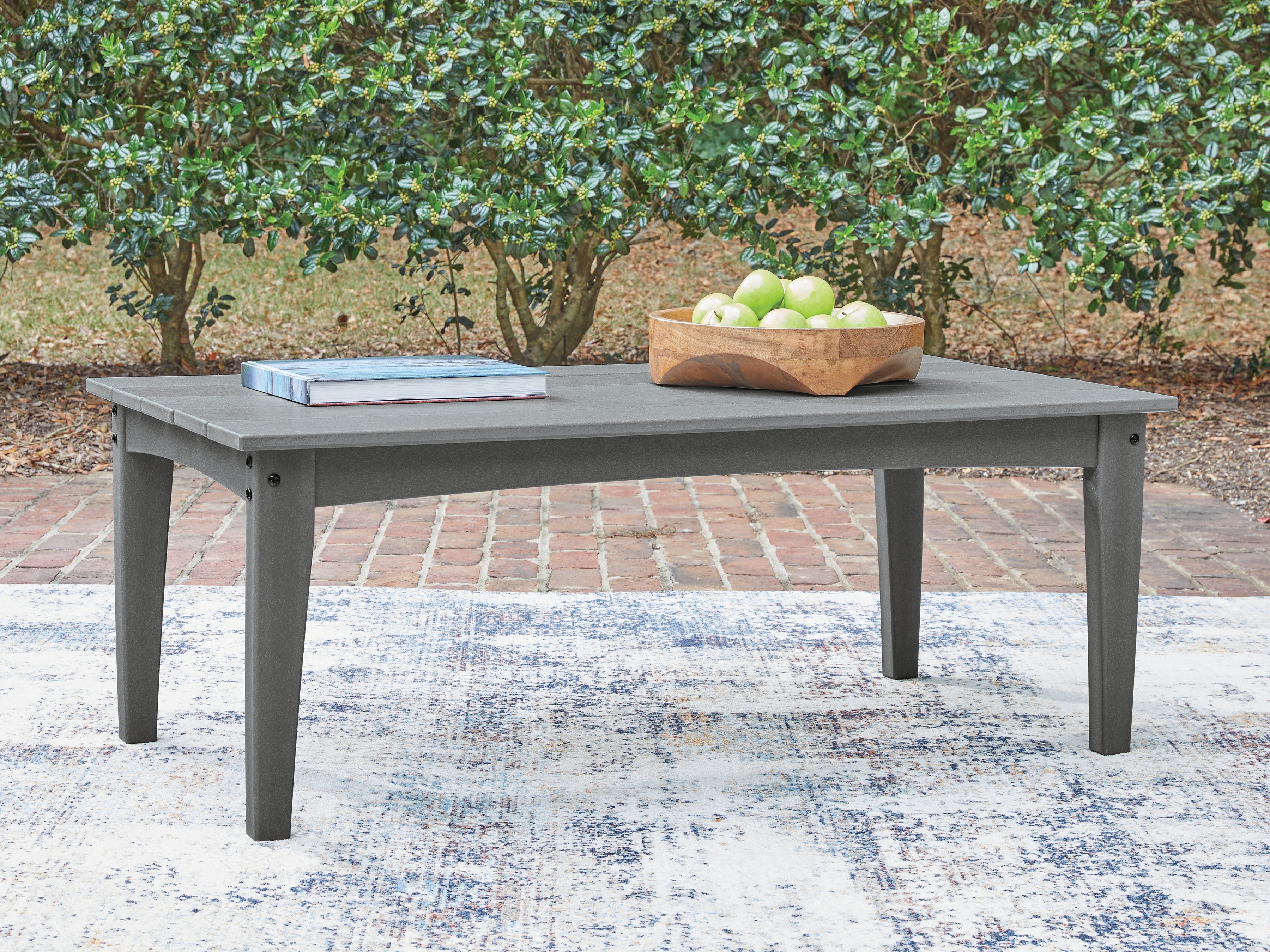 Tampa Furniture Outlet Lutz - Ashley Furniture - Cove Beach Outdoor - Rectangular Cocktail Table / Gray - PCP803-701