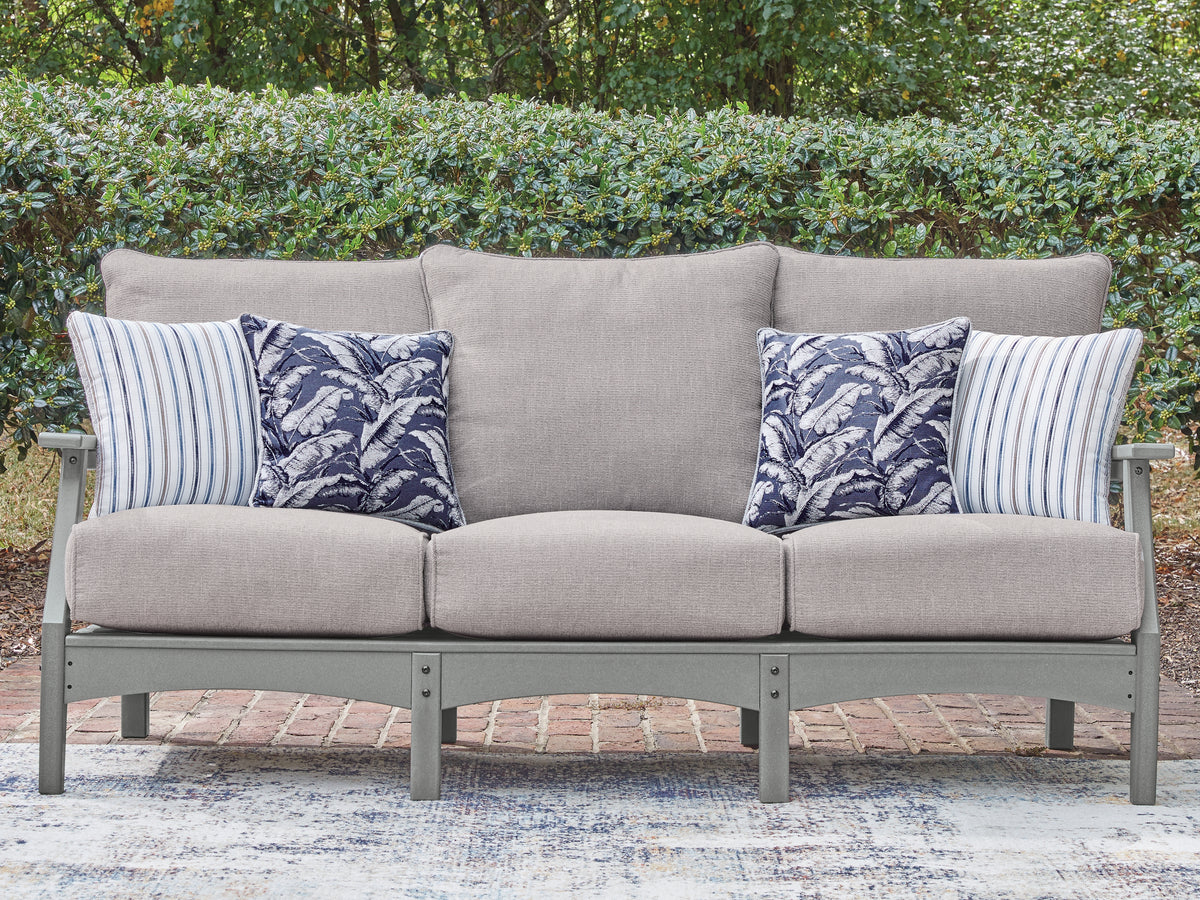 Tampa Furniture Outlet Lutz - Ashley Furniture - Cove Beach Outdoor - Sofa with Cushion - PCP803-838
