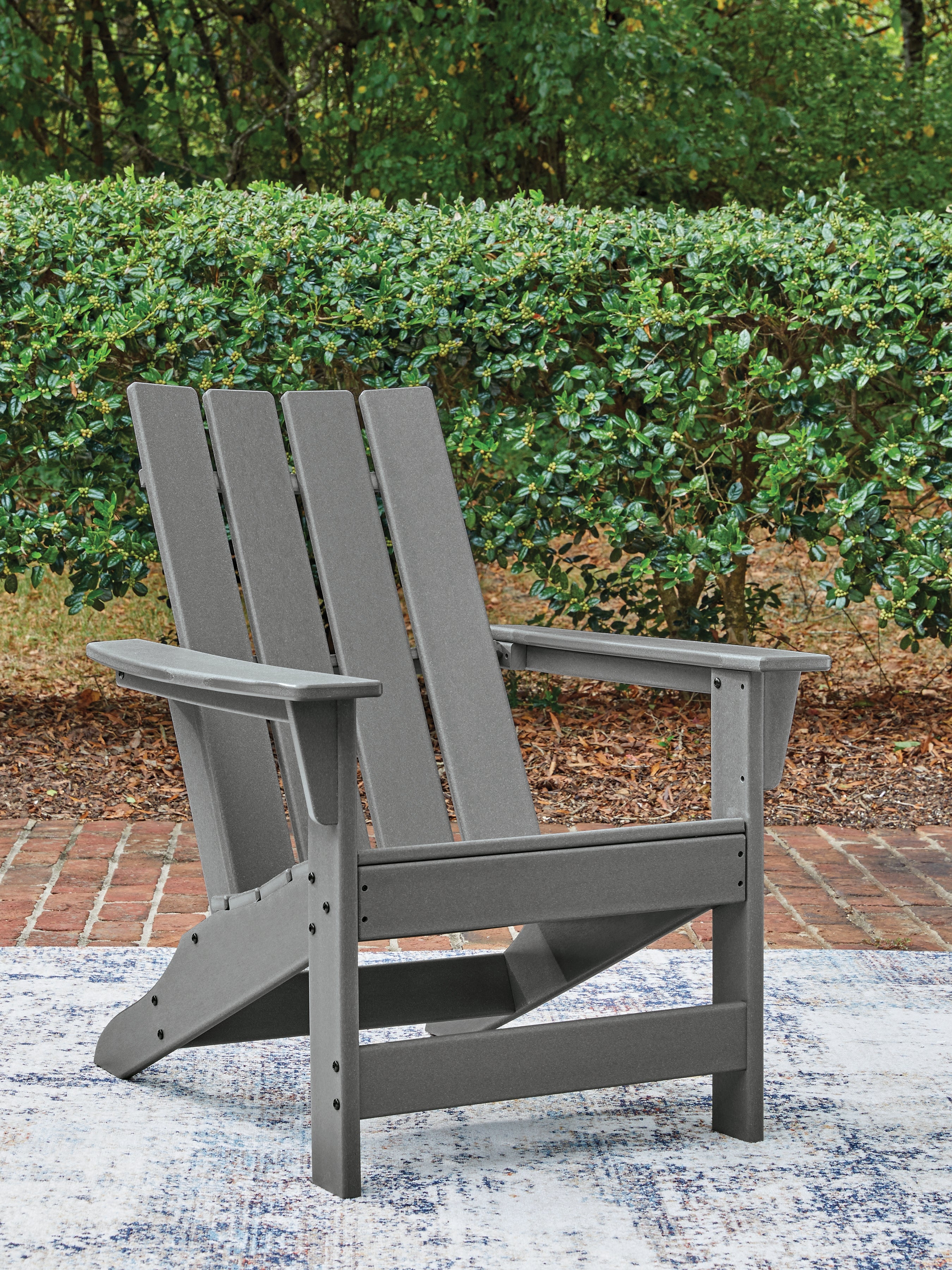 Tampa Furniture Outlet Lutz - Ashley Furniture - Cove Beach Outdoor - Adirondack Chair / Gray - PCP803-898