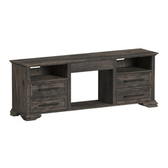Park Ridge 71'' TV Console without Fireplace Insert in Charcoal